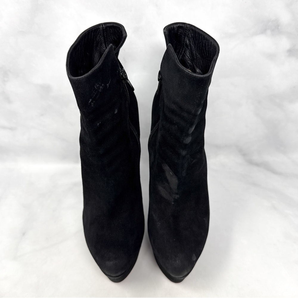Christian Louboutin Fierce 160 Suede Sky High Platform Ankle Boots Black 36.5 - Picture 4 of 15